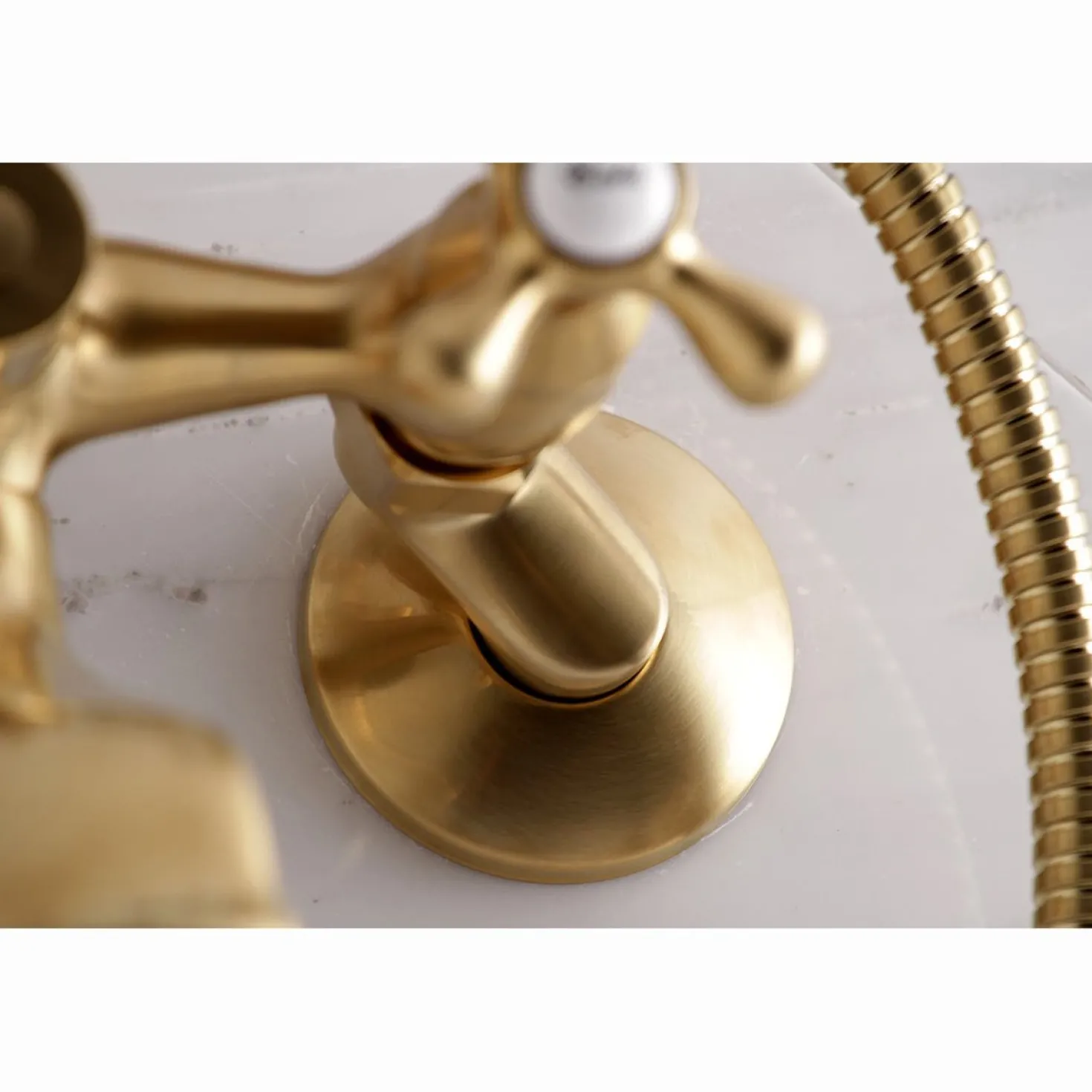 Kingston Brass Tub Wall Mount Clawfoot Tub Faucet with Hand Shower