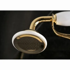 Kingston Brass Tub Wall Mount Clawfoot Tub Faucet with Hand Shower