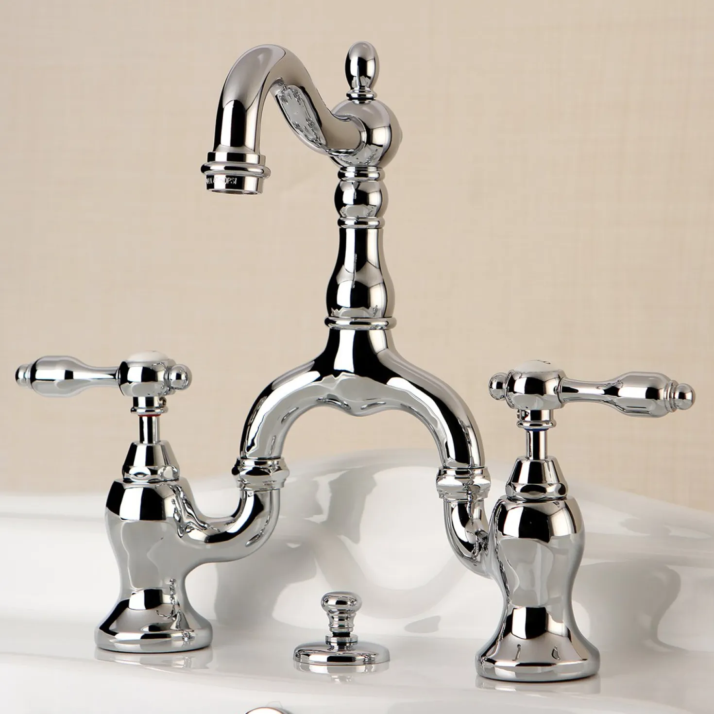 Kingston Brass Tudor Bridge Bathroom Faucet
