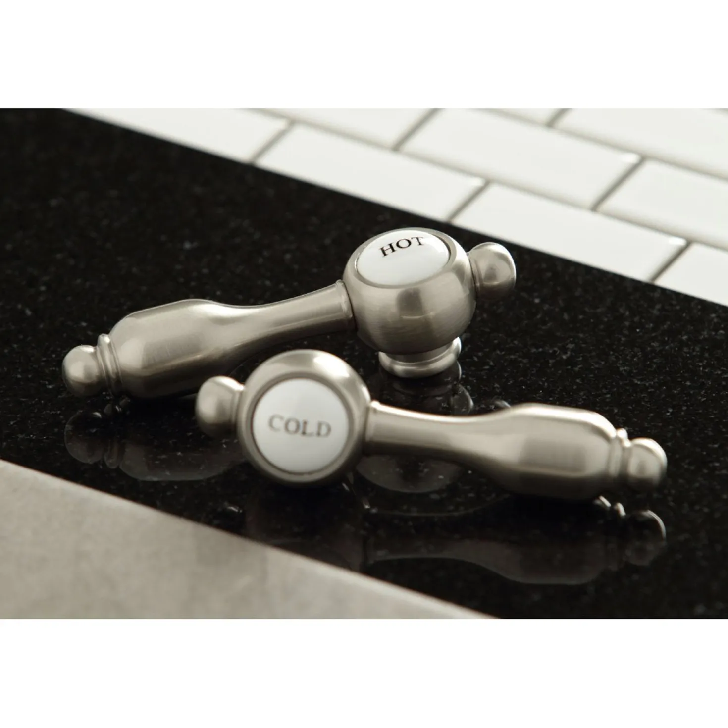 Kingston Brass Tudor Deck Mount Bridge Kitchen Faucet with Brass Sprayer