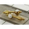 Kingston Brass Tudor Deck Mount 8-Inch Widespread Bathroom Faucet