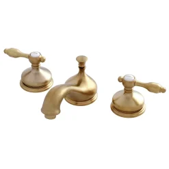 Kingston Brass Tudor Deck Mount 8-Inch Widespread Bathroom Faucet