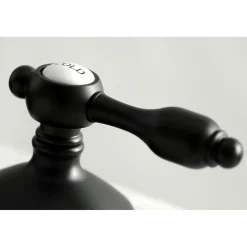 Kingston Brass Tudor Deck Mount 8-Inch Widespread Bathroom Faucet