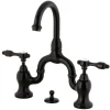 Kingston Brass Tudor Deck Mount Bridge Bathroom Faucet