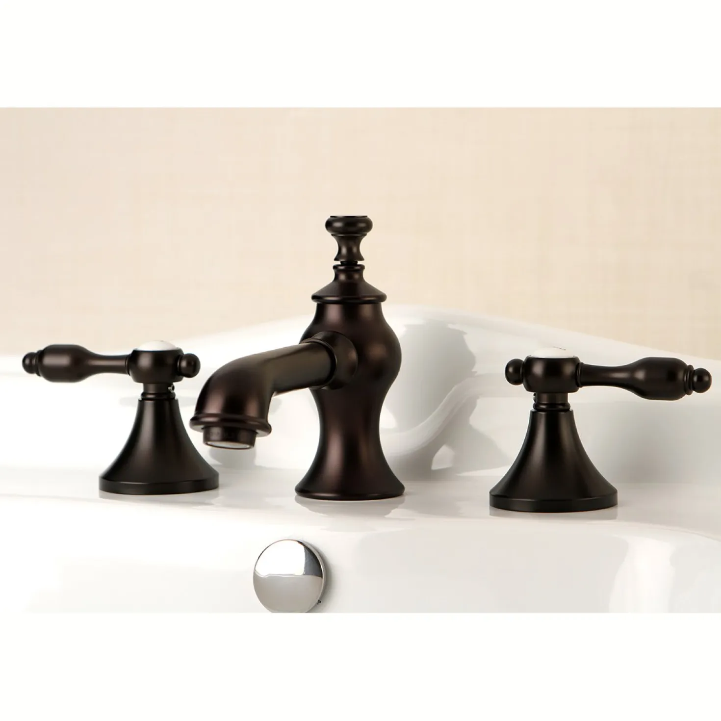 Kingston Brass Tudor 8-Inch Widespread Bathroom Faucet