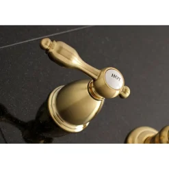 Kingston Brass Tudor Two-Handle Wall Mount Bathroom Faucet