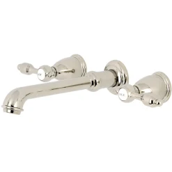 Kingston Brass Tudor Two-Handle Wall Mount Bathroom Faucet