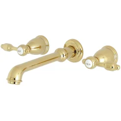 Kingston Brass Tudor Two-Handle Wall Mount Bathroom Faucet