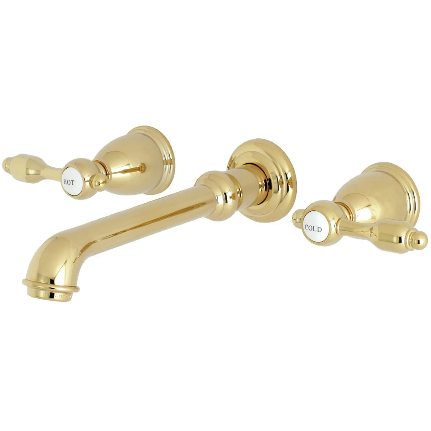 Kingston Brass Tudor Two-Handle Wall Mount Bathroom Faucet
