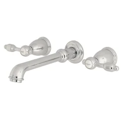 Kingston Brass Tudor Two-Handle Wall Mount Bathroom Faucet