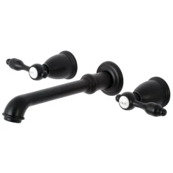 Kingston Brass Tudor Two-Handle Wall Mount Bathroom Faucet