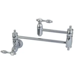 Kingston Brass Tudor Wall Mount Pot Filler Kitchen Faucet
