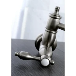 Kingston Brass Tudor Wall Mount Pot Filler Kitchen Faucet