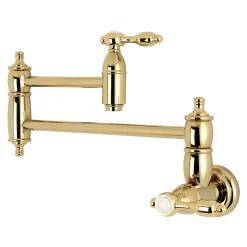 Kingston Brass Tudor Wall Mount Pot Filler Kitchen Faucet