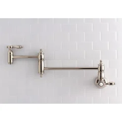 Kingston Brass Tudor Wall Mount Pot Filler Kitchen Faucet