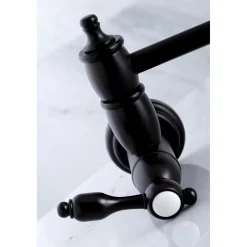 Kingston Brass Tudor Wall Mount Pot Filler Kitchen Faucet