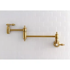 Kingston Brass Tudor Wall Mount Pot Filler Kitchen Faucet