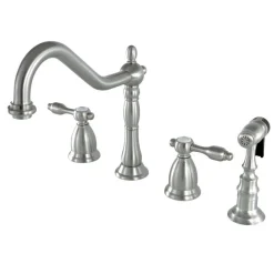 Kingston Brass Tudor Widespread Kitchen Faucet