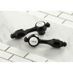 Kingston Brass Tudor 8" Widespread Deck Mount Bathroom Faucet