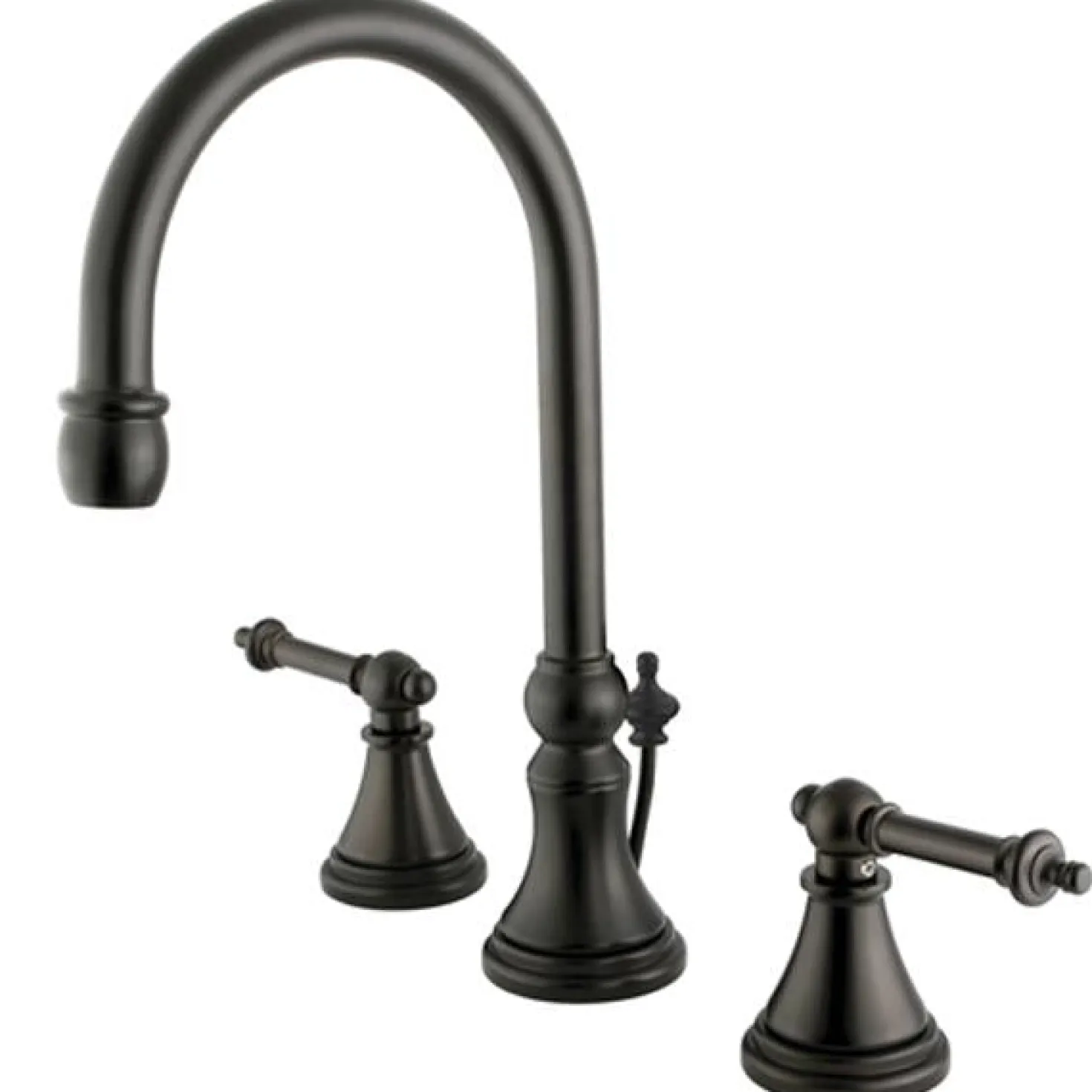 Kingston Brass Tuscany Handle 8" to 16" Widespread Lavatory Faucet with Brass Pop-up