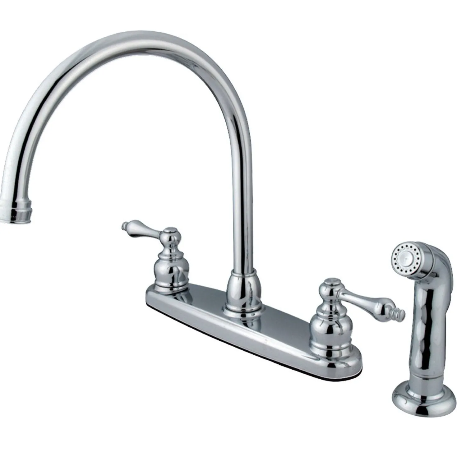 Kingston Brass Twin-Handle Centerset Kitchen Faucet