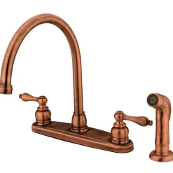 Kingston Brass Twin-Handle Centerset Kitchen Faucet