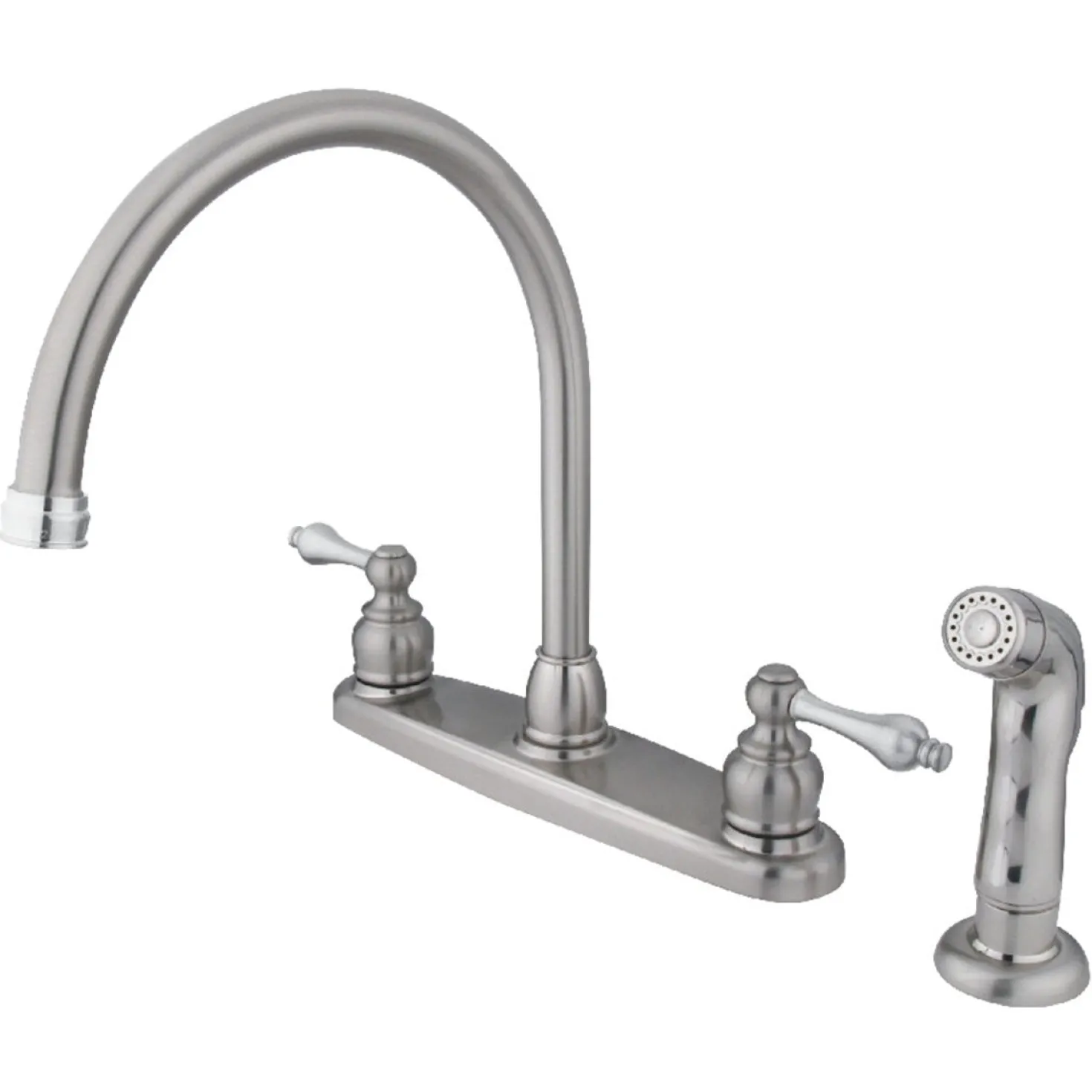 Kingston Brass Twin-Handle Centerset Kitchen Faucet