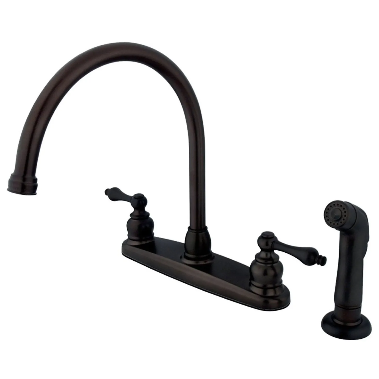Kingston Brass Twin-Handle Centerset Kitchen Faucet