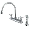 Kingston Brass Twin-Handle 8" Centerset Kitchen Faucet