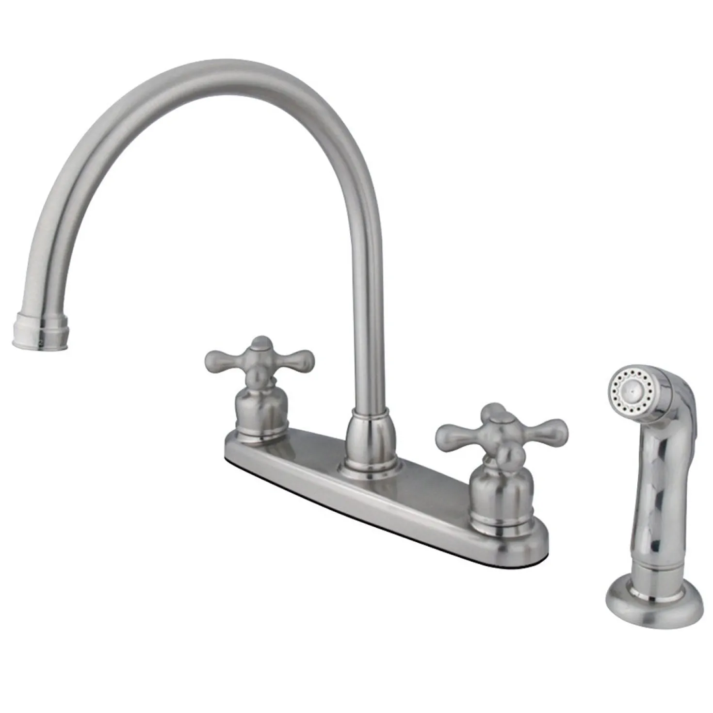 Kingston Brass Twin-Handle 8" Centerset Kitchen Faucet