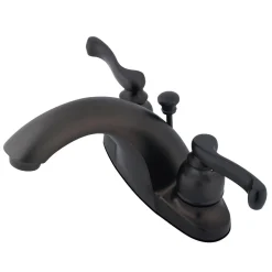 Kingston Brass Twin-Handle 4-Inch Centerset Bathroom Faucet