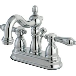 Kingston Brass Twin Handles 4-Inch Centerset Bathroom Faucet