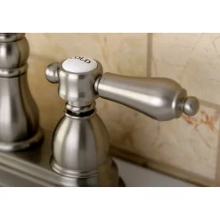 Kingston Brass Twin Handles 4-Inch Centerset Bathroom Faucet