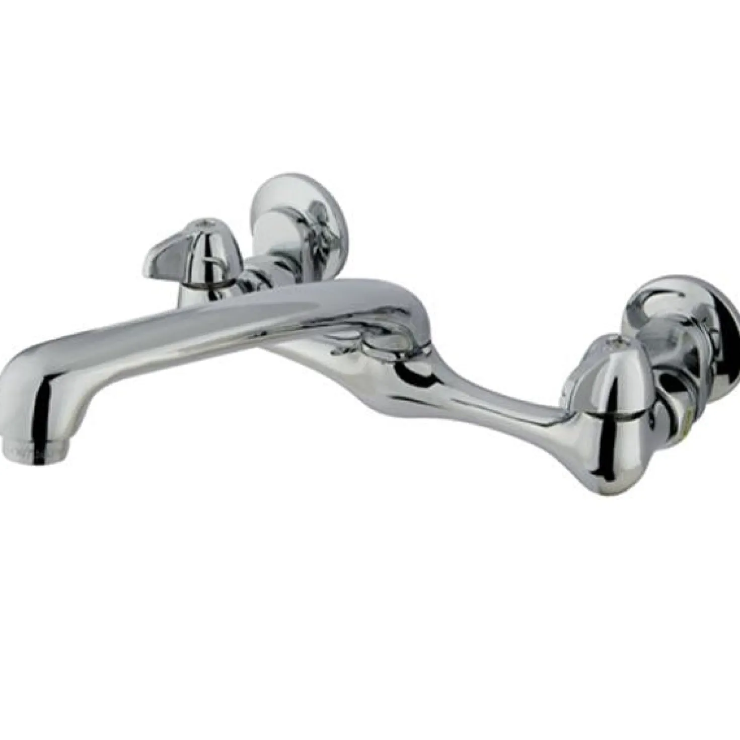 Kingston Brass Two Handle Wall Mount Kitchen Faucet