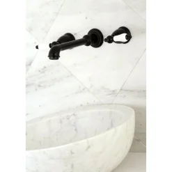 Kingston Brass Two-Handle Wall Mount Bathroom Faucet