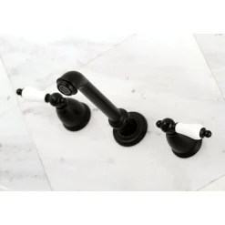 Kingston Brass Two-Handle Wall Mount Bathroom Faucet