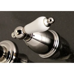 Kingston Brass Two-Handle Wall Mount Bathroom Faucet