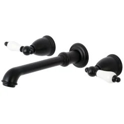 Kingston Brass Two-Handle Wall Mount Bathroom Faucet