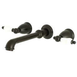 Kingston Brass Two-Handle Wall Mount Bathroom Faucet