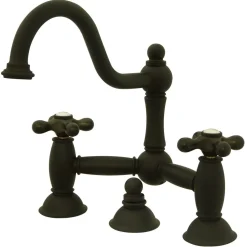 Kingston Brass Two Handle 8" Widespread Lavatory Faucet with Brass Pop-up
