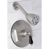 Kingston Brass VB4638PKLSO Metropolitan Onyx Shower Faucet Only with Lever Handle in Brushed Nickel