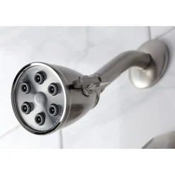 Kingston Brass VB4638PKLSO Metropolitan Onyx Shower Faucet Only with Lever Handle in Brushed Nickel