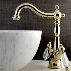 Kingston Brass Vessel Sink Faucet with Deck Plate