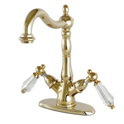Kingston Brass Vessel Sink Faucet with Deck Plate