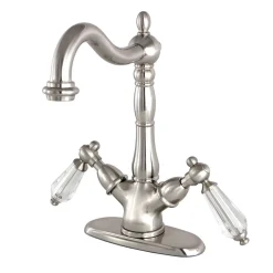 Kingston Brass Vessel Sink Faucet with Deck Plate