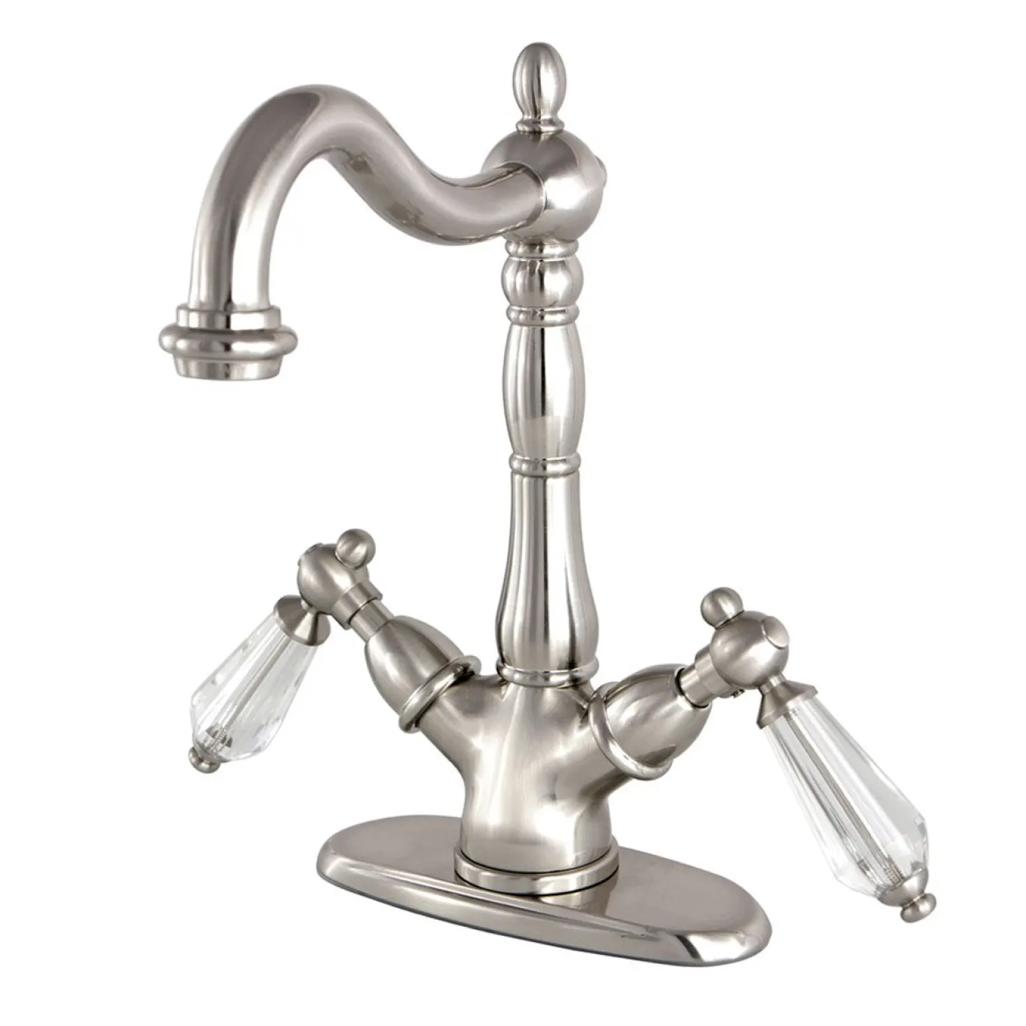 Kingston Brass Vessel Sink Faucet with Deck Plate