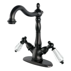 Kingston Brass Vessel Sink Faucet with Deck Plate