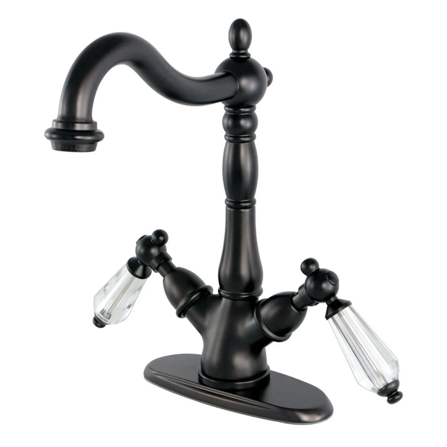 Kingston Brass Vessel Sink Faucet with Deck Plate
