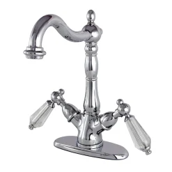 Kingston Brass Vessel Sink Faucet with Deck Plate