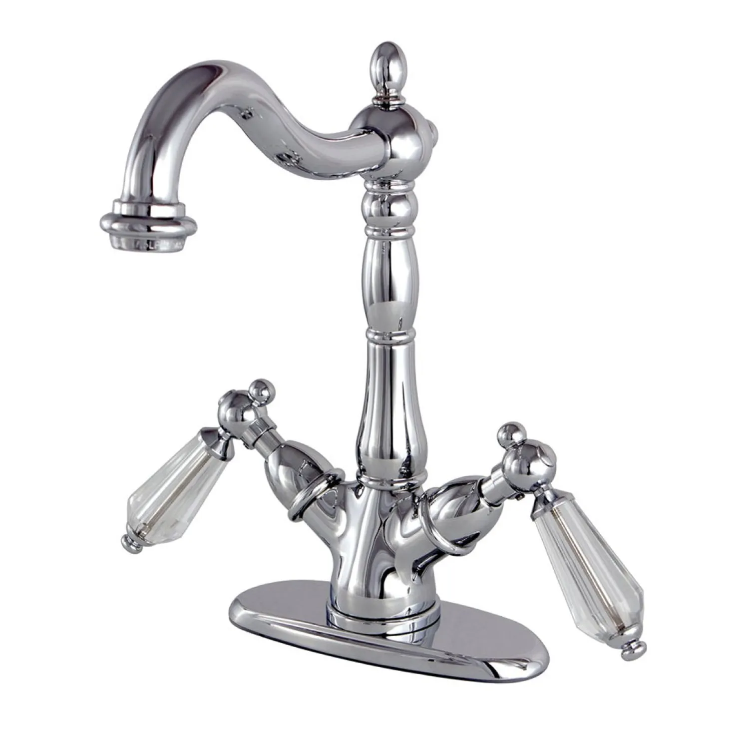 Kingston Brass Vessel Sink Faucet with Deck Plate